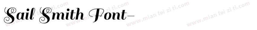 Sail Smith Font字体转换